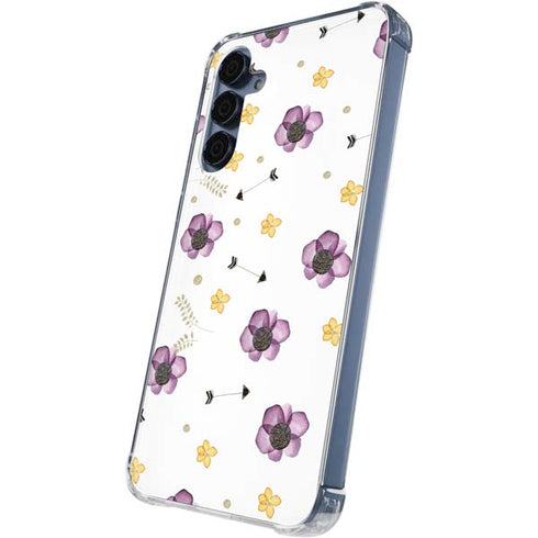 Flowers and Arrows Galaxy S24 Clear Case