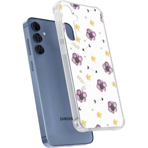 Flowers and Arrows Galaxy S24 Clear Case