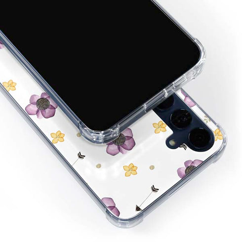 Flowers and Arrows Galaxy S24 Clear Case