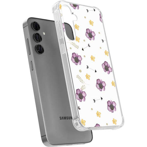 Flowers and Arrows Galaxy S24 Plus Clear Case