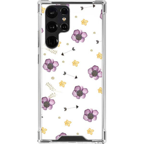 Flowers and Arrows Galaxy S24 Ultra Clear Case