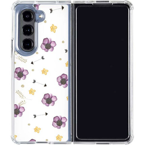 Flowers and Arrows Galaxy Z Fold5 5G Clear Case