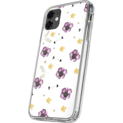 Flowers and Arrows iPhone 11 Clear Case