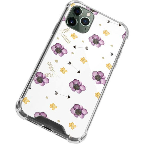 Flowers and Arrows iPhone 11 Pro Max Clear Case