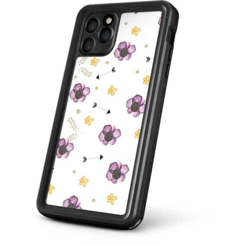 Flowers and Arrows iPhone 11 Pro Max Waterproof Case