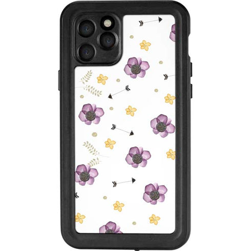 Flowers and Arrows iPhone 11 Pro Waterproof Case