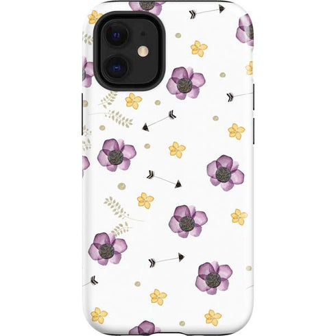 Flowers and Arrows iPhone 12 Mini Impact Case