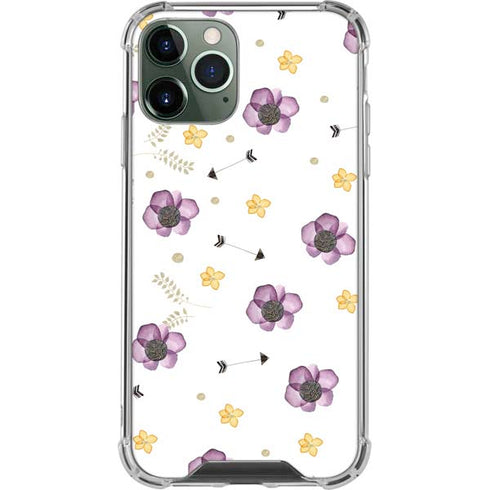 Flowers and Arrows iPhone 12 Pro Max Clear Case