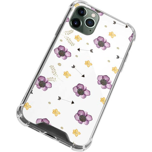 Flowers and Arrows iPhone 12 Pro Max Clear Case