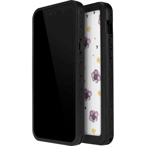 Flowers and Arrows iPhone 12 Pro Waterproof Case