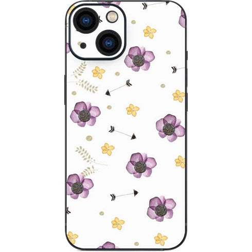 Flowers and Arrows iPhone 13 Mini Skin