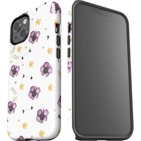 Flowers and Arrows iPhone 15 Plus Impact Case