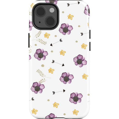 Flowers and Arrows iPhone 15 Impact Case