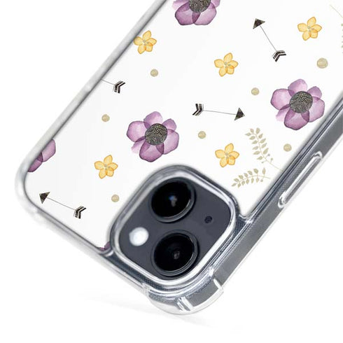 Flowers and Arrows iPhone 15 Plus MagSafe Case