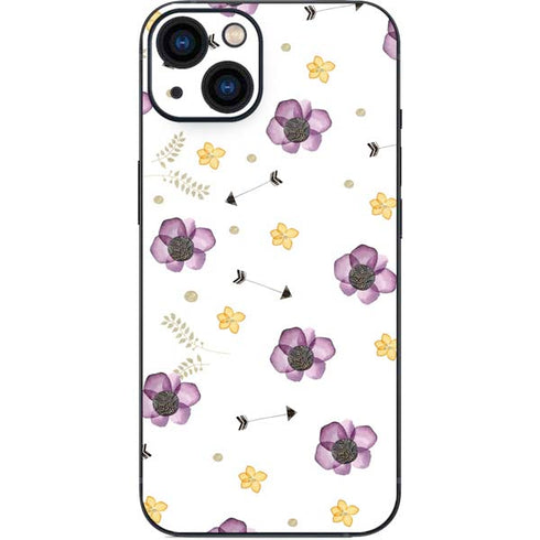 Flowers and Arrows iPhone 15 Plus Skin