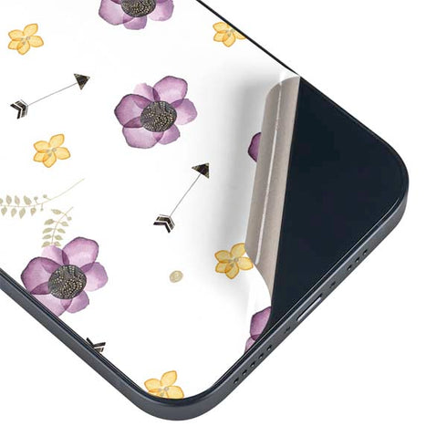 Flowers and Arrows iPhone 15 Plus Skin