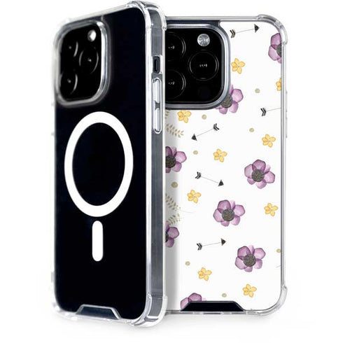 Flowers and Arrows iPhone 15 Pro MagSafe Case