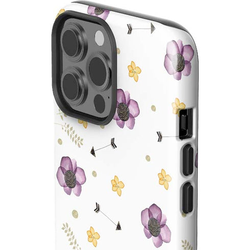 Flowers and Arrows iPhone 15 Pro Max Impact Case