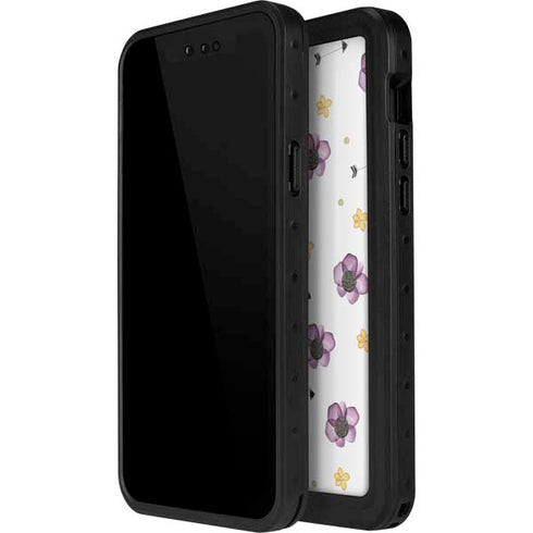 Flowers and Arrows iPhone 14 Pro Max Waterproof Case