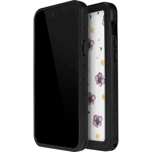 Flowers and Arrows iPhone 14 Pro Waterproof Case