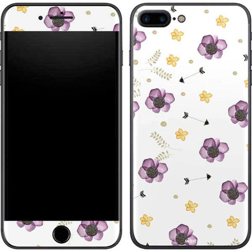 Flowers and Arrows iPhone 8 Plus Skin