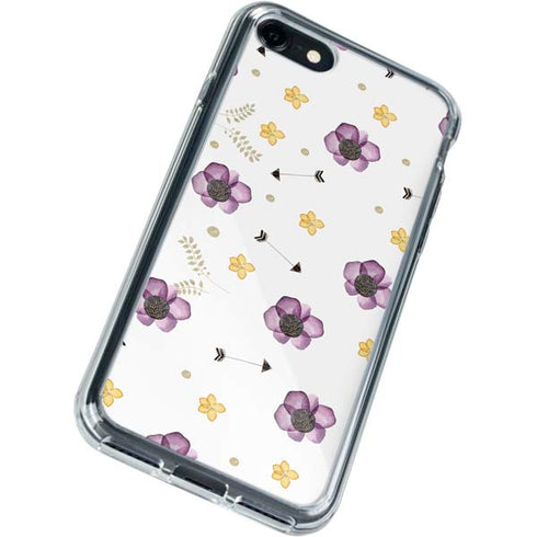 Flowers and Arrows iPhone SE (2nd & 3rd Gen) Clear Case