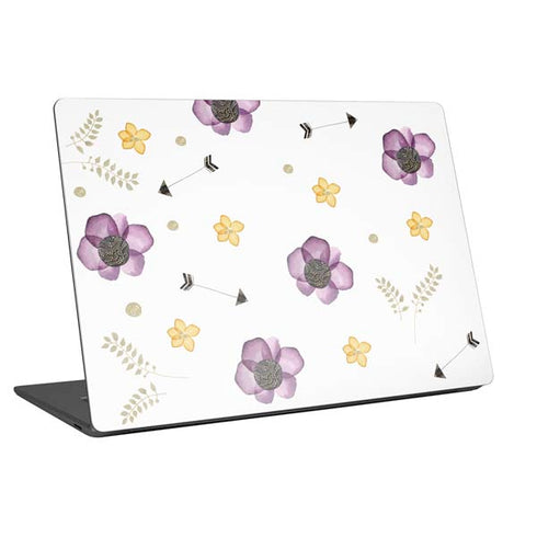 Flowers and Arrows Universal Laptop 12in (9.8 x 6.8in) Skin