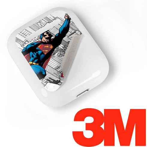 DC Comics Superman Flying Over City Pose Apple AirPods Skin