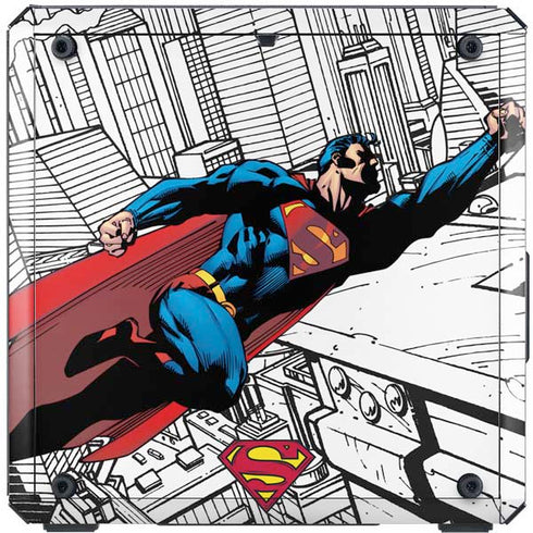DC Comics Superman Flying Over City Pose Cooler Master MasterBox Q300L Mini Tower Skin