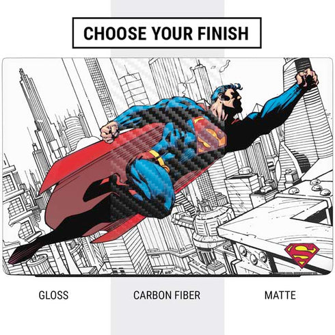 DC Comics Superman Flying Over City Pose Dell Vostro Skin