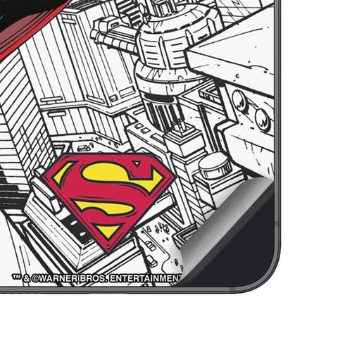 DC Comics Superman Flying Over City Pose Galaxy A14 5G Skin