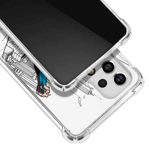 DC Comics Superman Flying Over City Pose Galaxy A53 5G Clear Case