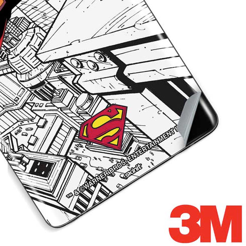 DC Comics Superman Flying Over City Pose Galaxy Note 8 Skin
