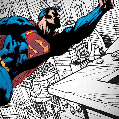 DC Comics Superman Flying Over City Pose Galaxy Note 8 Skin