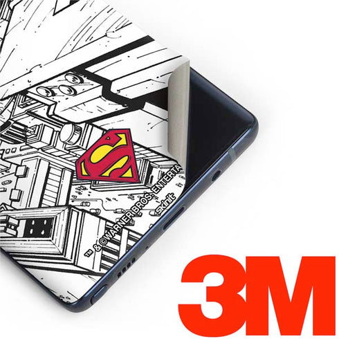 DC Comics Superman Flying Over City Pose Galaxy Note 9 Skin