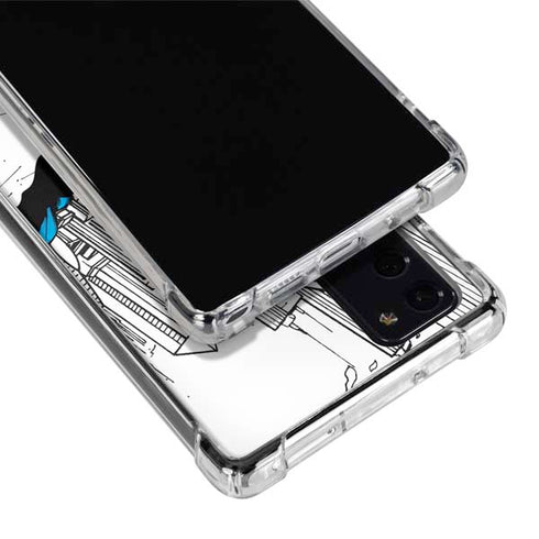 DC Comics Superman Flying Over City Pose Galaxy Note20 5G Clear Case