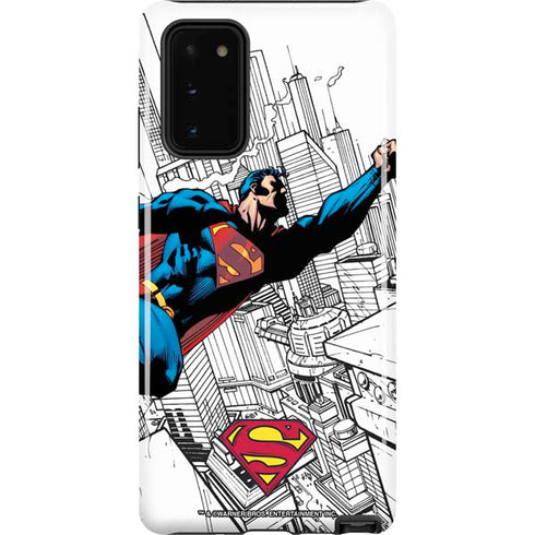 DC Comics Superman Flying Over City Pose Galaxy Note20 5G Pro Case