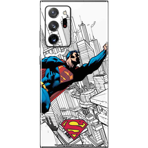 DC Comics Superman Flying Over City Pose Galaxy Note20 Ultra 5G Skin