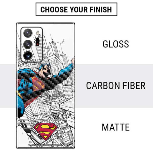 DC Comics Superman Flying Over City Pose Galaxy Note20 Ultra 5G Skin