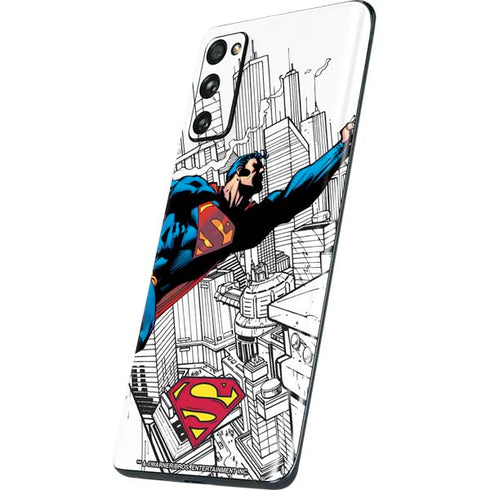 DC Comics Superman Flying Over City Pose Galaxy S20 Fan Edition Skin