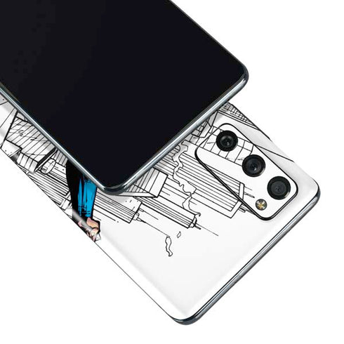 DC Comics Superman Flying Over City Pose Galaxy S20 Fan Edition Skin