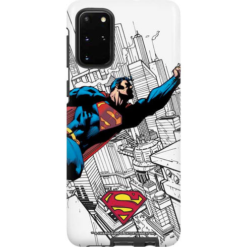 DC Comics Superman Flying Over City Pose Galaxy S20 Plus Pro Case