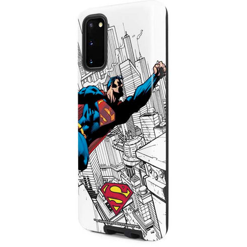 DC Comics Superman Flying Over City Pose Galaxy S20 Pro Case