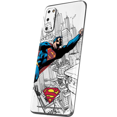 DC Comics Superman Flying Over City Pose Galaxy S20 Skin