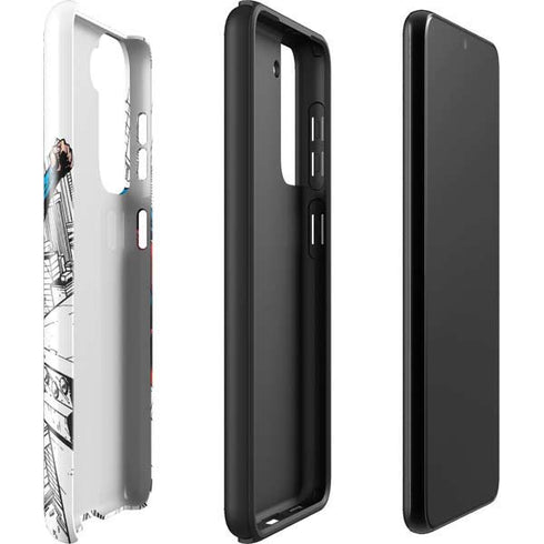 DC Comics Superman Flying Over City Pose Galaxy S22 Pro Case