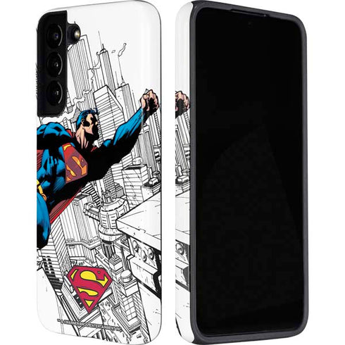 DC Comics Superman Flying Over City Pose Galaxy S22 Pro Case