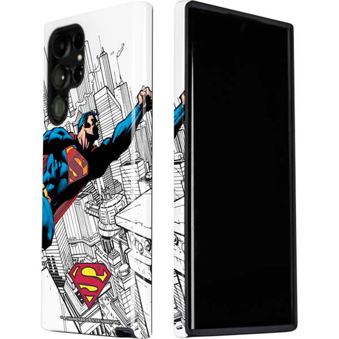 DC Comics Superman Flying Over City Pose Galaxy S22 Ultra Pro Case
