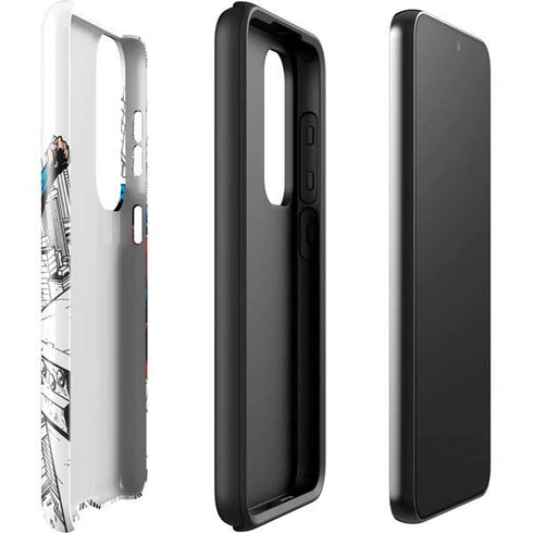 DC Comics Superman Flying Over City Pose Galaxy S23 Plus Pro Case