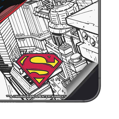 DC Comics Superman Flying Over City Pose Galaxy S23 Skin