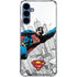 DC Comics Superman Flying Over City Pose Galaxy S24 Clear Case